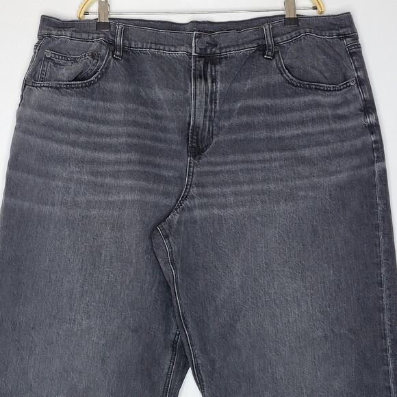 AE Embellished Strigid High-Waisted Stovepipe Jean Black Blaze Women's Plus sz20 - Picture 3 of 13